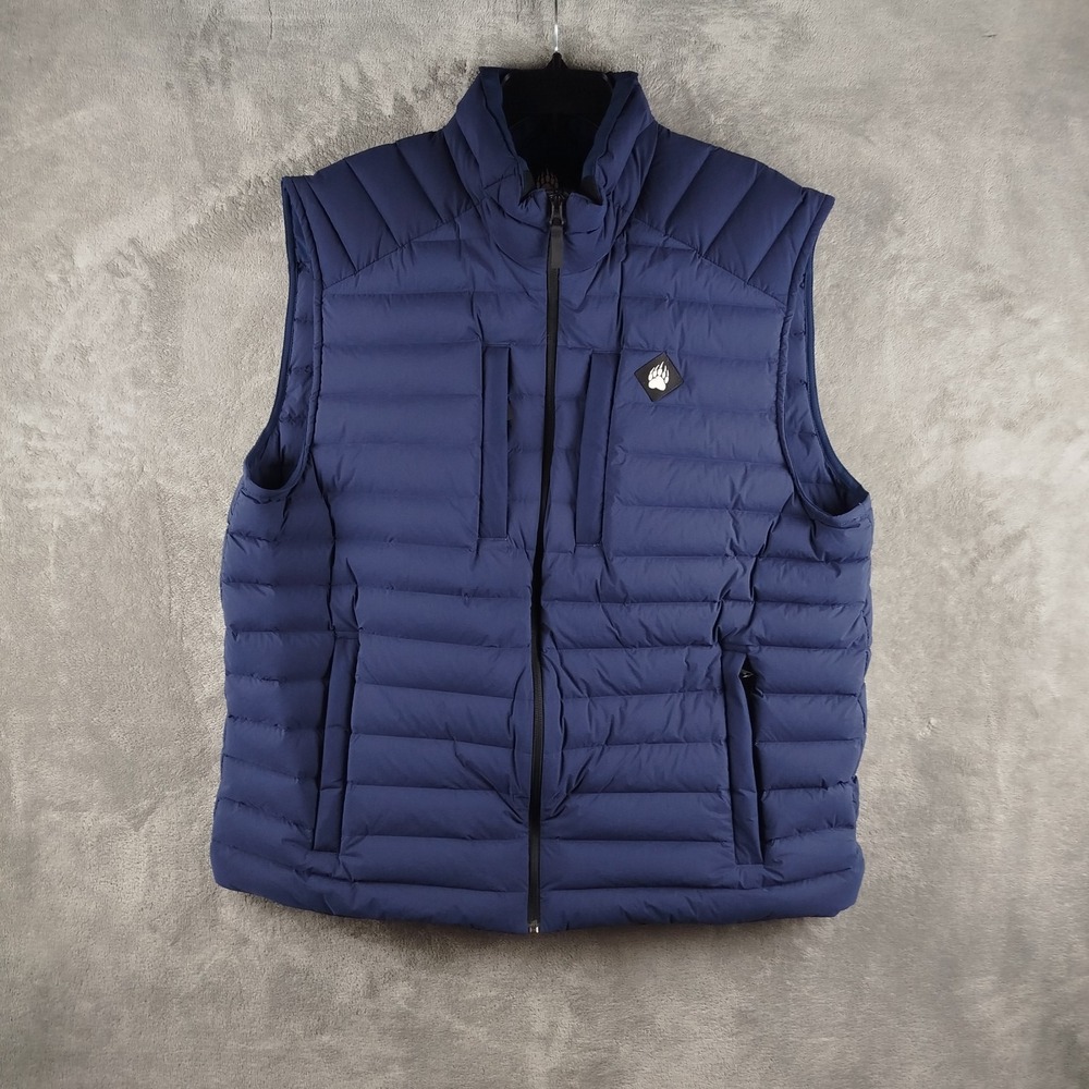 Alaskan Hardgear Duluth AKHG Snowpack Goose Down Puffer Vest Mens XL Navy Blue